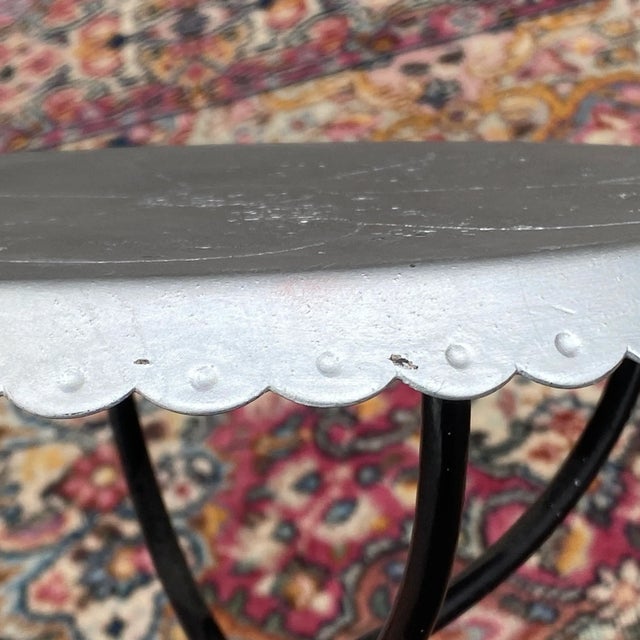 Metal Antique Wrought Iron Spider Leg Plant Stand For Sale - Image 7 of 13