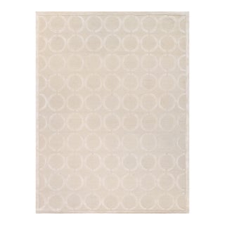Edgy Hand-Tufted Ivory Area Rug- 8' 9'' X 11' 9'' For Sale