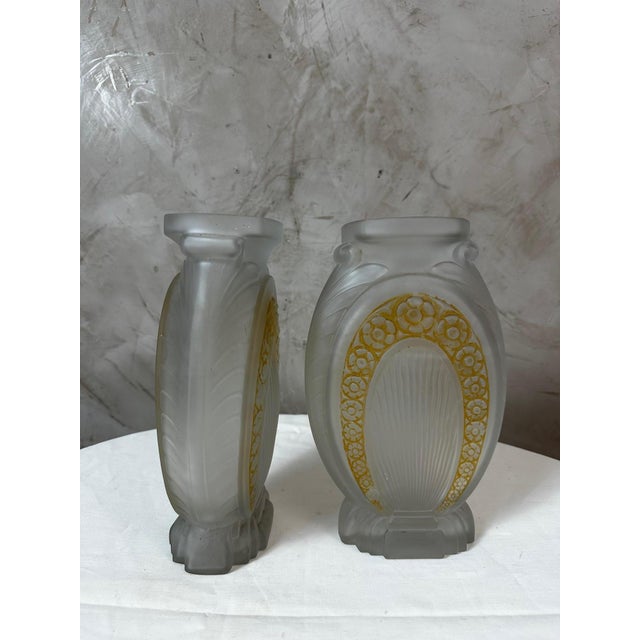 Vintage Vases by Muller Frères, 1930s, Set of 2 For Sale - Image 10 of 13