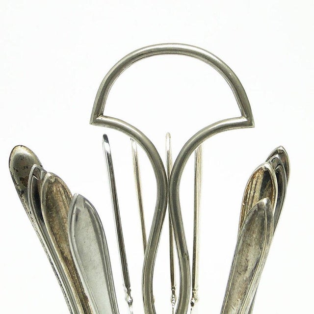 1920s Art Deco Knife Stand, Germany, 1930s, Set of 13 For Sale - Image 5 of 7