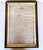 Framed copies of mid-1700s French documents. Beautiful penmanship recording property transactions affiliated with the...
