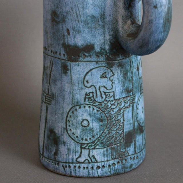French Decorative Pitcher by Jacques Blin, 1960s For Sale - Image 10 of 18