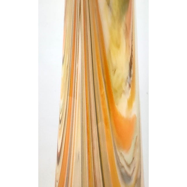 Large Orange Fenicio Glass Vase attributed to Fratelli Toso, 1960s For Sale - Image 11 of 14