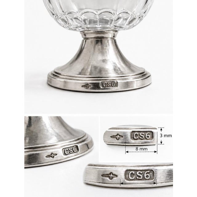 Mid-Century Modern Mid-Century Modern Crystal and Silver Centrepiece by C.J. Stok, 1950 For Sale - Image 3 of 8
