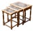 1970s Danish Modern Oak & Tile Nesting Tables for Edmund Pedersen, Attributed to Henning Kjærnulf For Sale