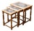 Attributed to Henning Kjærnulf Danish Oak & Tile Nesting Tables for Edmund Pedersen, 1970s For Sale