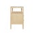 2020s Matthew Izzo Home Douglas Natural Grasscloth Two Drawer Side Table With Open Shelf, Glass Top, and Brass Knobs For Sale - Image 5 of 8