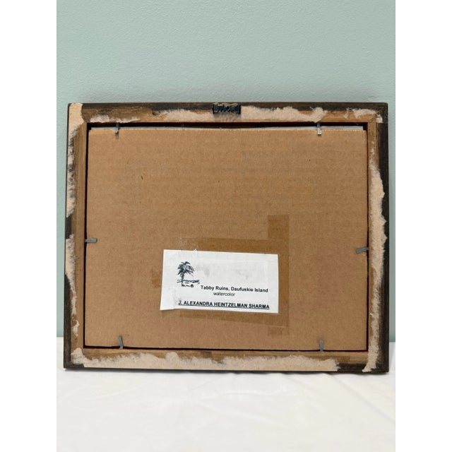 Tabby Ruins, Daufuskie Island - Original Watercolor by J. Alexandra Heintzelman Sharma For Sale - Image 9 of 11