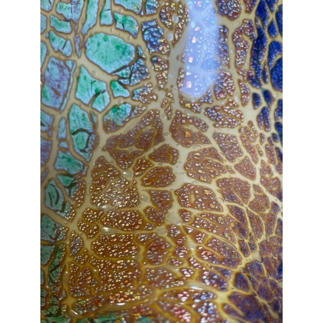 Tan Early 21st Century Studio Glass Bowl For Sale - Image 8 of 9