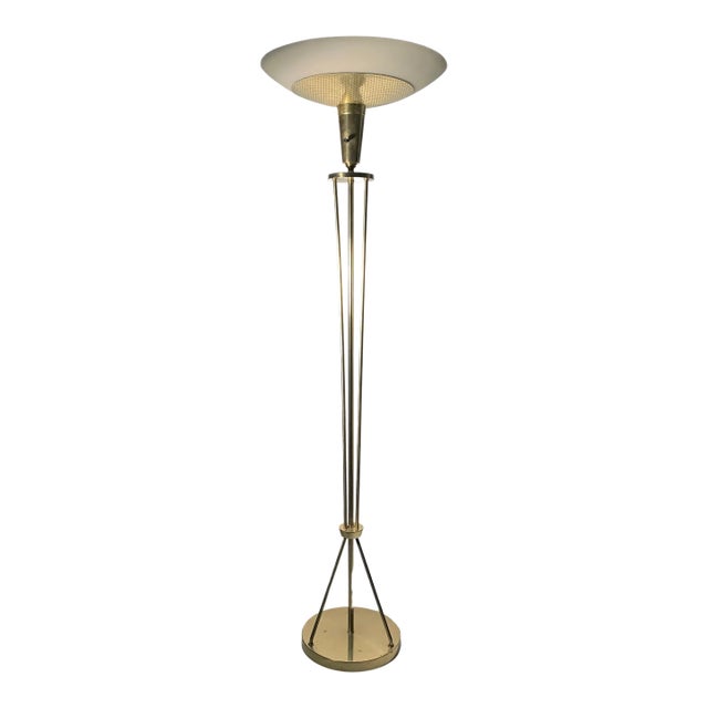 A Vintage Atomic Sputnik Torchere Floor Lamp in the manner of Arredoluce For Sale