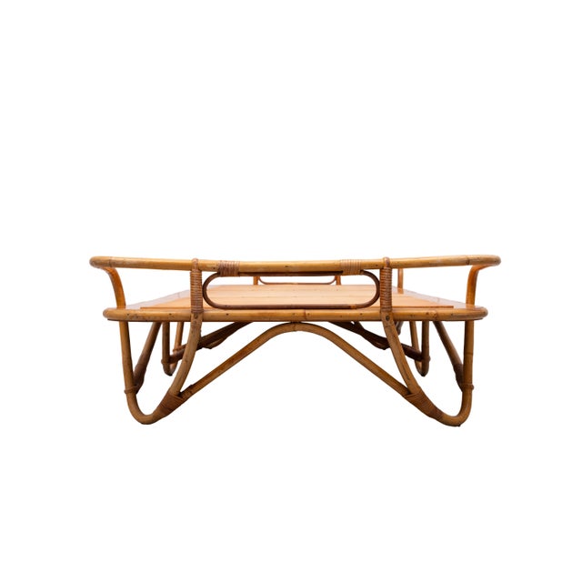 Rattan Daybed, Noordwolde, Holland, 1950s For Sale - Image 4 of 12