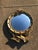 Wood 20th Century Federal Eagle Wood & Gesso Gilded Convex Mirror For Sale - Image 7 of 9