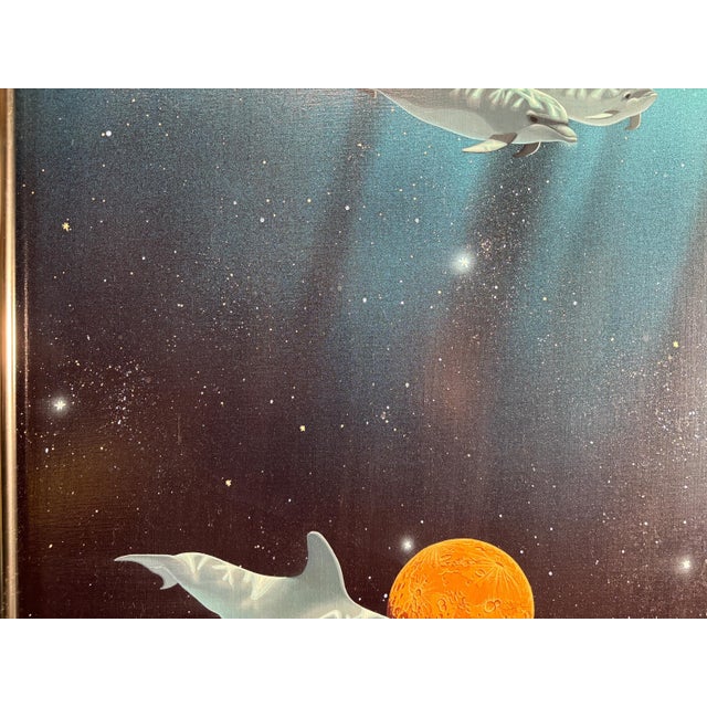 William Schimmel Jr. "Passage of the Dolphin" Original Oil Painting, Signed 1987, 30x40 For Sale - Image 9 of 10