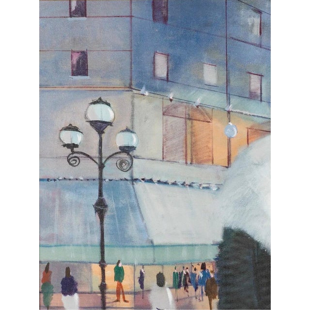 Charles Levier, Large Charles Levier Modernist Oil Painting Women Paris Street French Modernism For Sale - Image 16 of 18