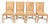 Authentic McGuire Antalya Laced Rawhide Dining Chairs, a Set of 4 For Sale