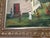 Folk Art Acrylic Painting on Canvas Ted Ellis on the Shadow Side of Church For Sale - Image 3 of 7