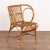 Mid-Century Modern Vintage Set of 4 Bamboo Wicker Arm Chairs by Robert Wengler, Denmark 1960's For Sale - Image 3 of 13