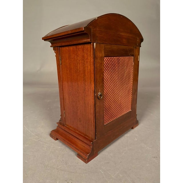 Gustav Becker German Mahogany Bracket Clock With Time, Strike & Chime, Circa 1920 For Sale - Image 9 of 16