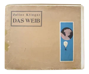 1902 Original Klinger German Book, Das Weib Im Modernen Ornament, 30 Plates