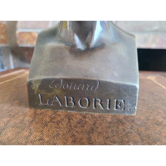 19th Century Jean-Pierre Dantan Antique 19th Century Bronze Bust of Jean-Edouard Laborie For Sale - Image 5 of 16