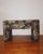 Green Vintage Parsons Style Upholstered Ottoman in Floral Tapestry Fabric For Sale - Image 8 of 10
