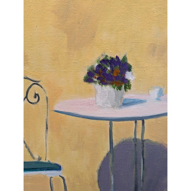 Floral Park Cafe - Oil on Canvas 24"x30" For Sale - Image 4 of 7
