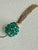 Vintage Faceted Emerald Green Glass Pendant Tassle Necklace For Sale - Image 13 of 15