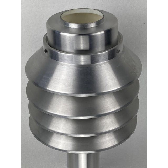 Silver Aluminum Table Lamp by H. A. J. for Markaryd, 1960 For Sale - Image 8 of 18