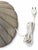 1980s 1980s Postmodern Textured Spiral Column Floor Lamp With Cream Pleated Shade For Sale - Image 5 of 10
