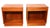 Pair of Mid Century Danish Modern night tables made by the Interform Collection circa 1970's. Constructed of solid teak...
