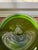 Blenko 1999 Richard Blenko Signed 917 Bulbous Kiwi Green Glass Vase For Sale - Image 4 of 8