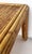 Wood Vintage Bamboo Coffee Table, Manner of Gabriella Crespi For Sale - Image 7 of 8