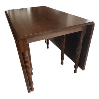 1970s Robert Treat Hogg Drop Leaf Dining Room Table For Sale