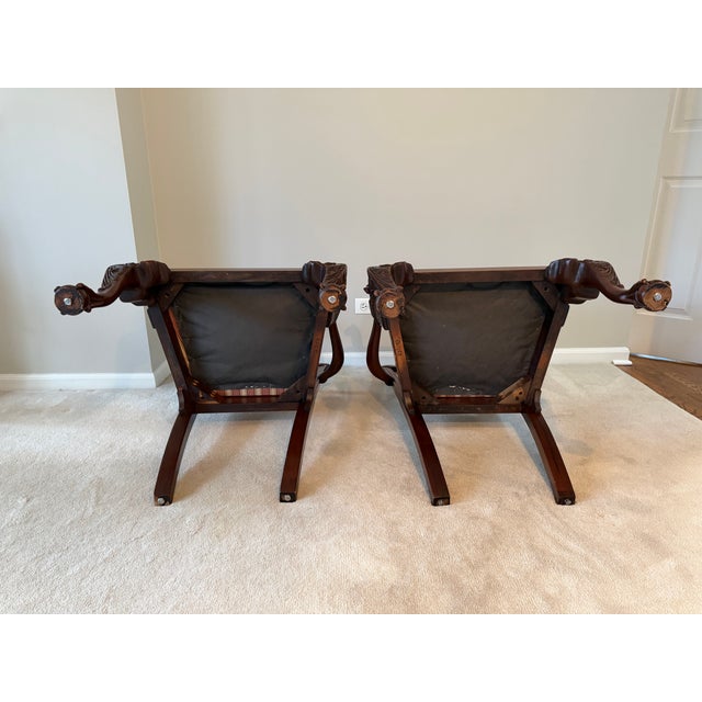 Late 20th Century English Traditional Chippendale Mahogany Armchairs - A Pair For Sale - Image 18 of 18