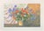 Wildflowers is a modern artwork realized by Franco Bocchi in 1980s. Mixed colored screen print. Hand signed on the lower...