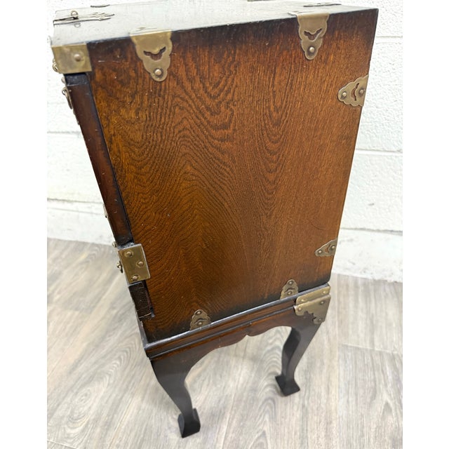 Brown Vintage Korean Bandaji Style Chest Cabinet For Sale - Image 8 of 13