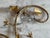 Florentine Gilt Wall Sconces with Glass Ivy Leaves, 1970s, Set of 2 For Sale - Image 6 of 16