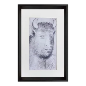Pablo Picasso Lithograph Guernica Preparatory Bull Study Ltd Ed W/Frame
