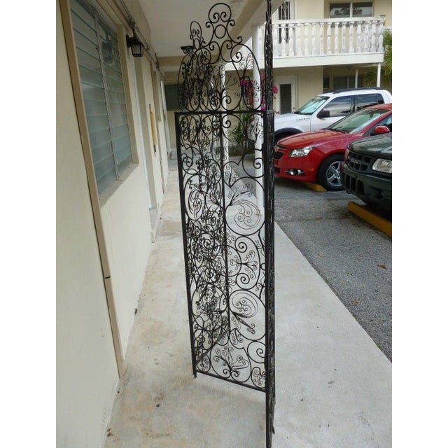 MidCentury Mexican Monterey Style Wrought Iron Folding Screen Chairish