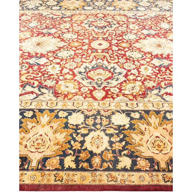 Solo Rugs Mogul, One-of-a-Kind Hand-Knotted Area Rug in Red, 8' 1" x 10' 2" For Sale - Image 4 of 8