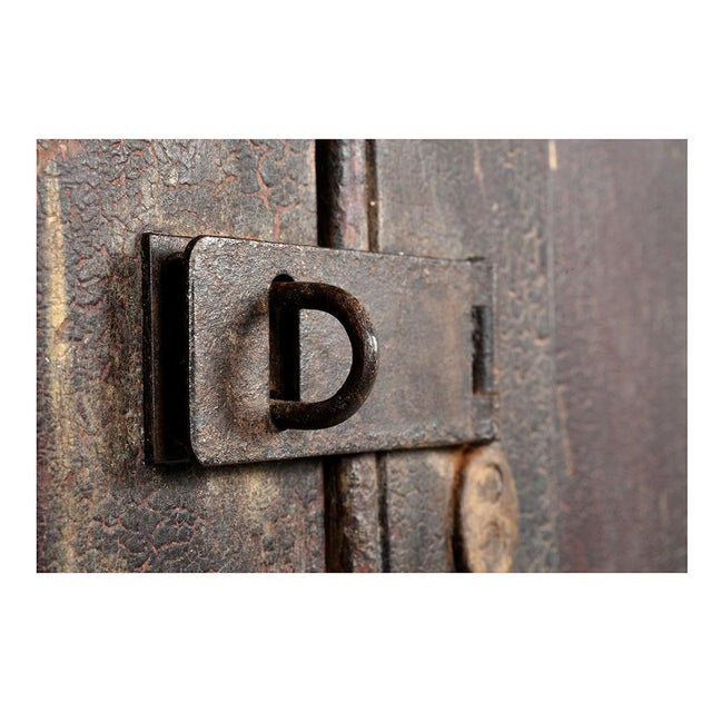 Large Vintage Patinated Wood Postal Cabinet For Sale - Image 8 of 10