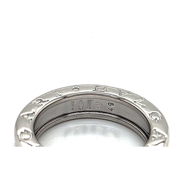 Mid 20th Century Bvlgari B.Zero1 One Band Ring 18k White Gold Size 5 For Sale - Image 5 of 5