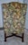 Wood 1950s Renaissance Revival Armchair High Back Carved Floral Tapestry For Sale - Image 7 of 13