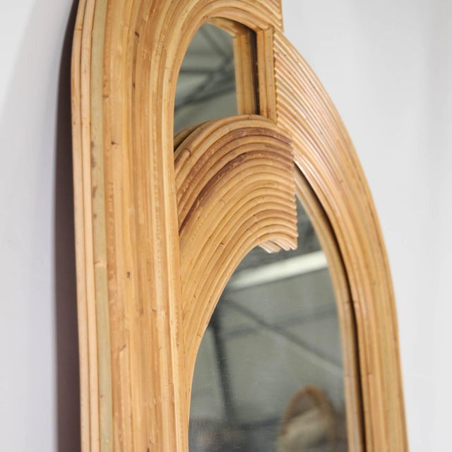 Large Mirror in Rattan Frame For Sale - Image 12 of 15