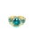 Bochic "Capri" Vintage Cambodian Zirconia & Diamond Ring Set In 18K Gold & Silver For Sale - Image 18 of 18