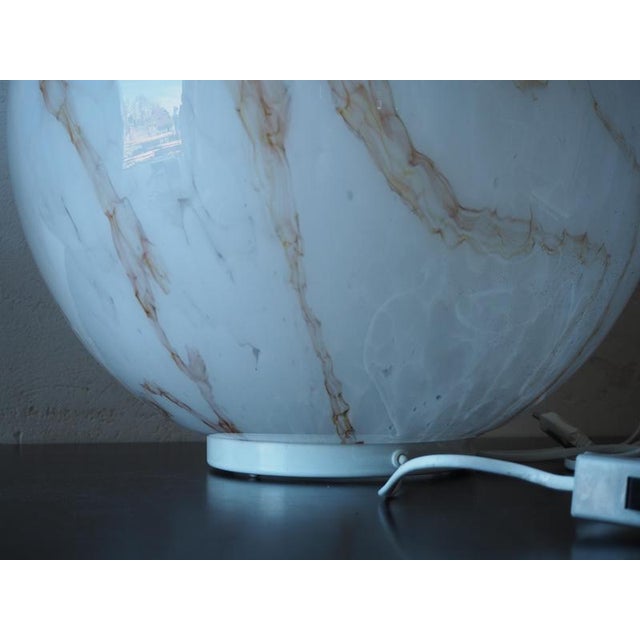 1980s Mid-Century Glass Table Lamp, Czechoslovakia, 1980 For Sale - Image 5 of 15