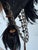Custom Bohemian Leather and Peacock Feather Wall Display Sculpture For Sale - Image 4 of 6