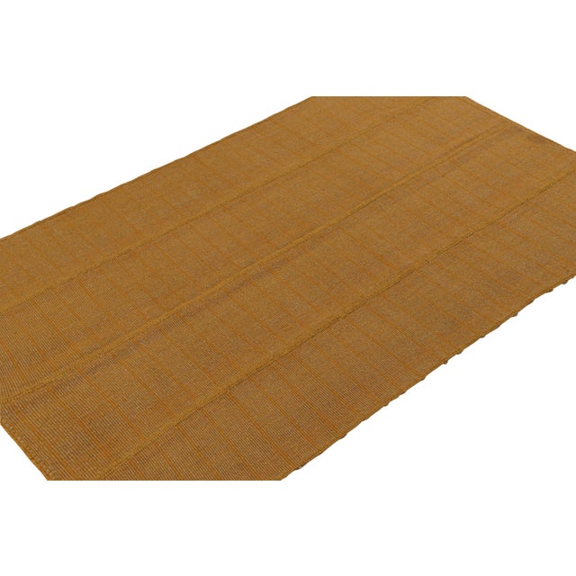 Handwoven in wool, a 6x9 Kilim from a bold new line of contemporary flatweaves by Rug & Kilim. On the Design: Inspired by...