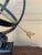 Vintage English Country Iron Garden Armillary Sundial Held by Atlas For Sale - Image 9 of 12