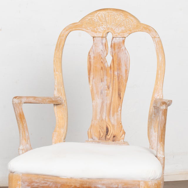 Wood Pair, 19th Century Swedish Gustavian Armchairs For Sale - Image 7 of 12